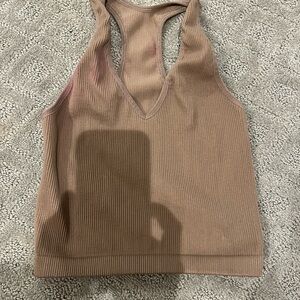 Free people movement Women's Tan Ribbed Tank Top